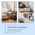 thumbnail image 2 of Miangastore 1 Set of Flour Sugar Storage Container Grey Smooth Easy to Clean for Cooking Enthusiasts, 2 of 9