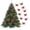 Red, variant on Black 10-Pack Sparkling Butterfly Ornaments For Christmas Tree Garland Wedding Wreath Gift Box Holiday Party Decorations Black Color Shiny Hanging