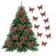 thumbnail image 1 of Paquete de 10 adornos de mariposas brillantes para árbol de Navidad, guirnaldas, decoraciones de boda, coronas, cajas de regalo y decoraciones para fiestas., 1 of 6