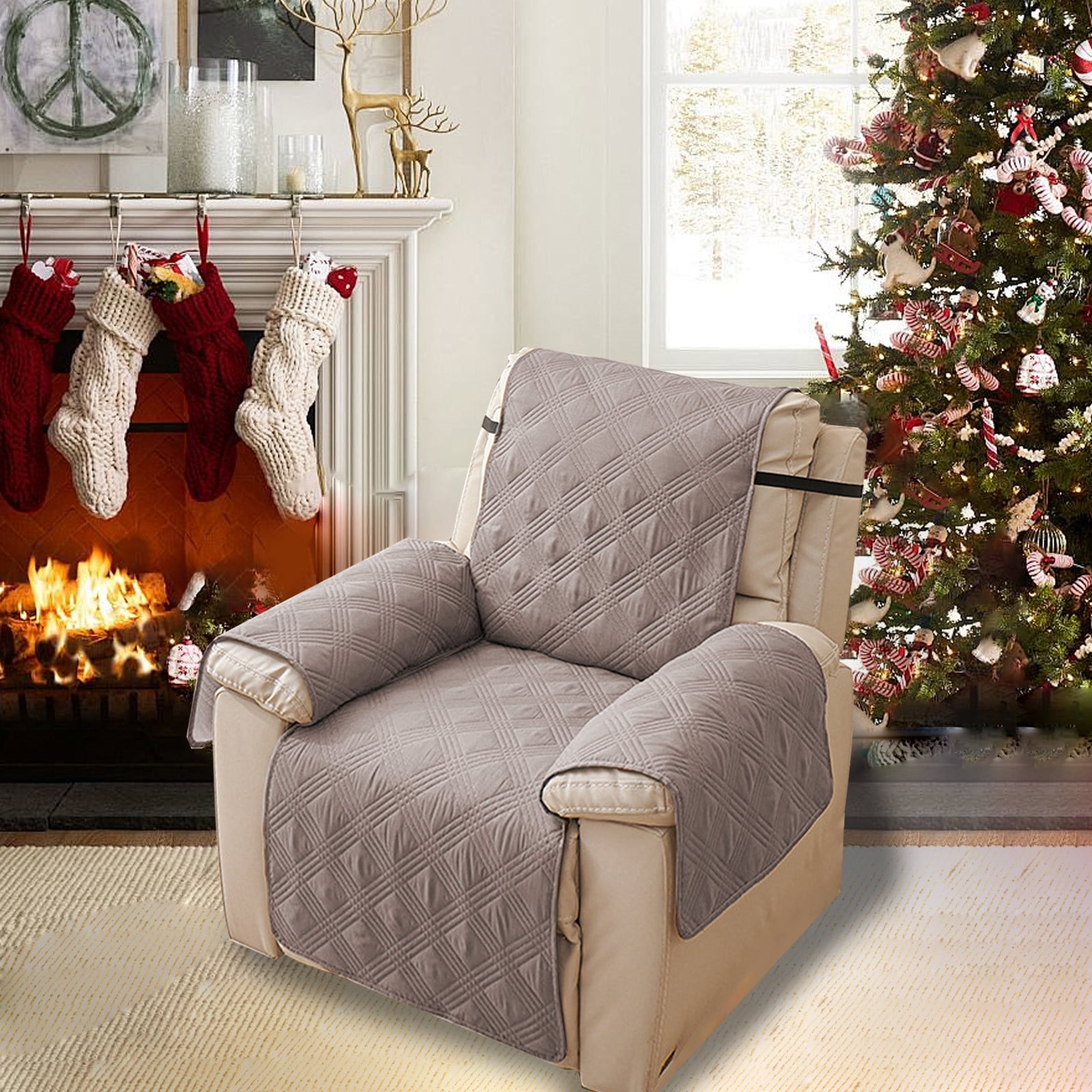 Housse De Protection Extensible En Cuir PU Pour Canapé Inclinable (fauteuil, 2/3 Places) - Imperméable - Lavable à La Main - Neuf