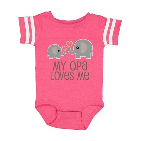 

Inktastic My Opa Grandpa Loves Me Gift Gift Baby Boy or Baby Girl Bodysuit