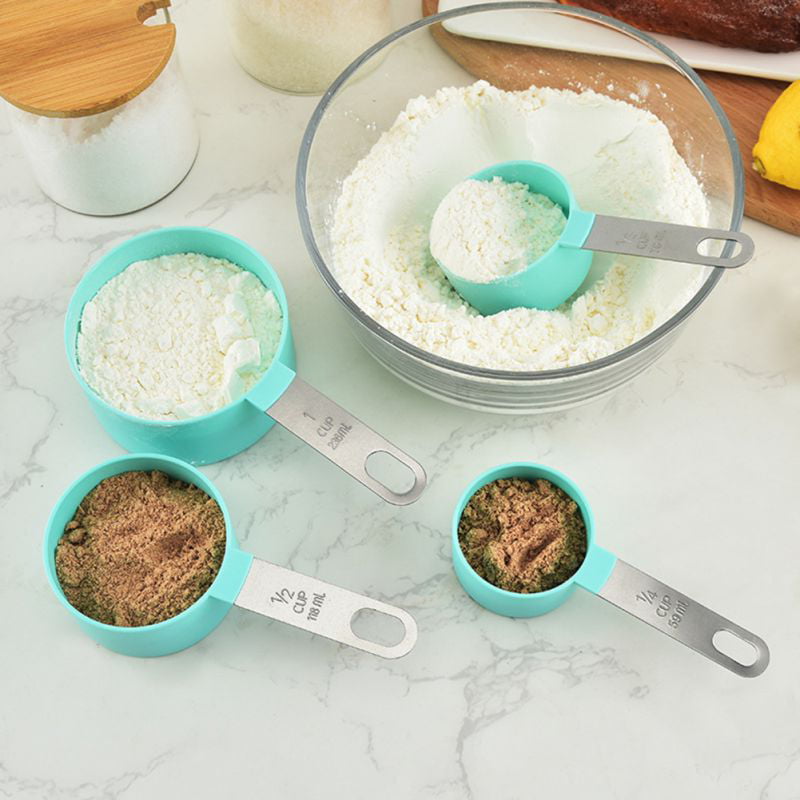  S.ROKE TTAN 4-Pieces Ceramic Measuring Cup Set - Creative  Flower Printed Measuring Cups - Kitchen Nesting Measuring Cups with  Butterfly Shaped Handle - for Dry and Liquid Ingredient: Home & Kitchen