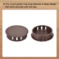 thumbnail image 4 of Uxcell 64PCS 40mm Tapones de Agujero de Plástico Marrón, Tapas de Agujero de Panel Tipo Flush, 4 of 6
