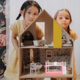 thumbnail image 2 of SHISUYAN Mini Lit de Maison de Poupée 2 Pcs Style Européen Lit Superposé Double, 2 of 8