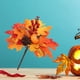 thumbnail image 4 of Hojas de arce artificiales de plástico, con de calabaza, manualidades, decoración de Halloween, de Acción de Gracias, Soledad Hojas de arce, 4 of 8