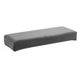 thumbnail image 2 of Housse Extensible pour Banc, Housse de Siège de Chaise de Salle à Manger, Courte, Rectangulaire, Protecteur de Décoration, Gris Foncé, 2 of 9
