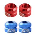 thumbnail image 1 of 2 Pairs Bike Vacuum Tire Portable Law Mouth Nut Tire Inner Tube Tire Nozzle Lock Nut Replacement Zulema Tuerca de boca de neumático de bicicleta, 1 of 8