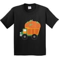thumbnail image 3 of Inktastic Pumpkin Truck Thanksgiving Halloween Youth T-Shirt, 3 of 5