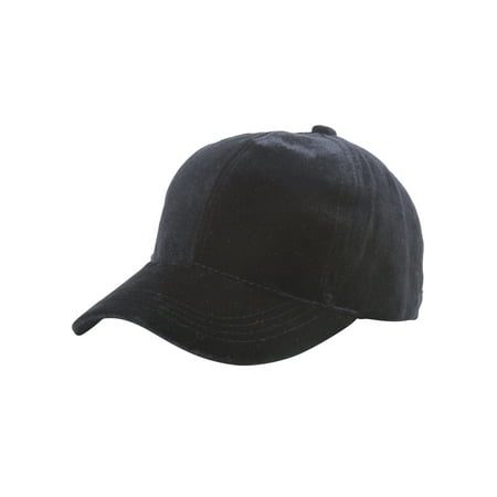 Top Headwear Velour Velvet Adjustable Baseball Cap