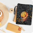 thumbnail image 3 of HELLHERO Polyester Book Protector for Readers Book Club Gifts for Paperbacks Pocket, 11.4 Inch X 8.66 Inch, Basketball Splatter Art, 3 of 8