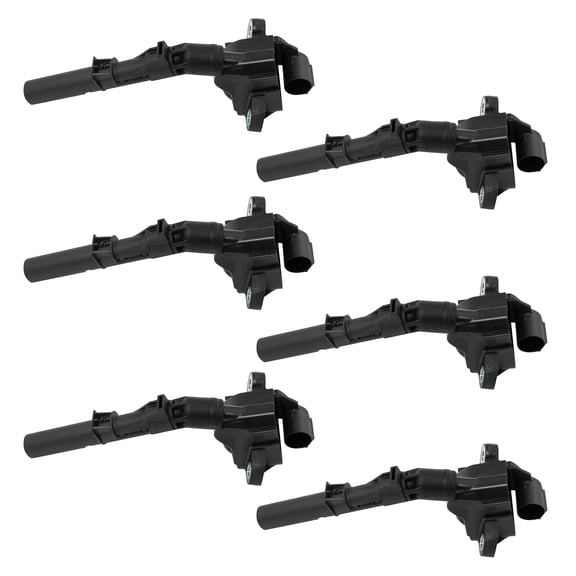 TRQ 6 Piece Engine Ignition Coil Set Direct Fit for 3.0L Mercedes Benz New ICA65255