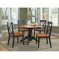 thumbnail image 2 of Homestyles Bishop Ensemble de Salle à Manger en Bois 5 Pcs Noir, 2 of 8