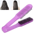 thumbnail image 1 of Cepillo para el Cabello con Abrazadera, Cepillo Alisador de Cabello Aniestós Resistente al Calor, Diseño de Peine de Doble Cara Con Resorte de Para Srar, Peinar y, 1 of 7