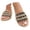 Black, variant on HNMKIU Platform Sandals Summer Flat Slide Style for Women Breathable Woven Fabric Casual Beach Slides with Sole for Indoor Outdoor Comfort Summer Shoes Black,6