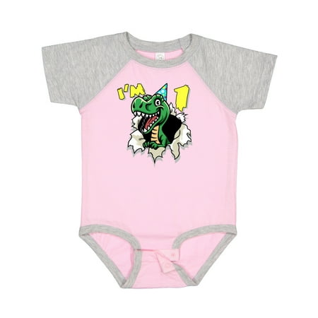 

Inktastic I m One Dinosaur Gift Baby Boy or Baby Girl Bodysuit