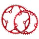 thumbnail image 2 of Plato para bicicleta de carretera, 130 mm BCD, redondo, mecanizado en CNC, de aluminio. rojo, 2 of 6