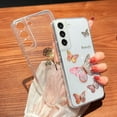 thumbnail image 3 of Compatible with Samsung Galaxy S22 Floral Case, Cute Flower Bling Glitter Clear Case for Women, Shockproof Protect Soft Transparent Cover for Samsung S22 5G 6.1 inches (Rose Flower), 3 of 11