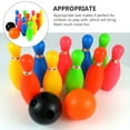 thumbnail image 3 of BEADCEST Small Bowling Set For Toddlers Bowling Toy Set Assorted Color Educational Intelligence Development 1 Set, 3 of 6