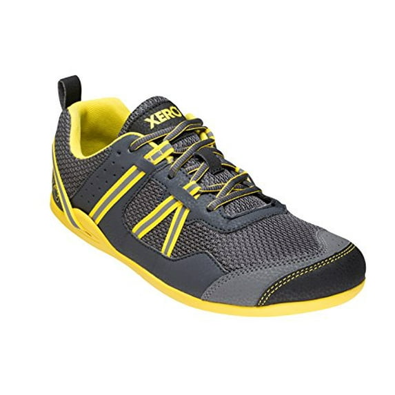 Xero Shoes Prio - Men's Minimalist Barefoot Trail and Road Running Shoe - Fitness, Athletic Zero Drop Sneaker - True Yellow