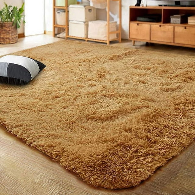 POINTERTECK Soft Indoor Modern Area Rugs Fluffy Living Room Carpets for Children Bedroom Home Decor Nursery Rug 5.3‘x7.5‘ Gray