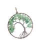 thumbnail image 3 of Colgante de árbol de La Hecho , de Piedras , Envueltas en Alambre de Cobre, Joyería Envuelta Verde, 3 of 9