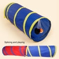 thumbnail image 5 of Happy Date Cat Tunnel for Indoor Cats with Play Ball and Peek Holes, Interactive Foldable Pet Cat Tunnel Crinkle Toy, Large Long Dog Cat Tunnel Tube for Kitten Puppy Bunny Rabbit, 5 of 5