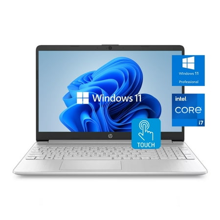 Newest HP 15t Business Laptop, 15.6" Full HD Touchscreen, Intel Core i7-1165G7 Processor, 32GB RAM, 1TB SSD, Backlit Keyboard, Fingerprint Reader, Wi-Fi 6, Windows 11 Pro, Silver