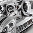thumbnail image 6 of AKKON - For Dodge Ram Pickup Truck Chrome Clear Dual LED Ring Projector Headlights Left + Right Replacement, 6 of 7