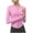 Pink, variant on Sports Jackets for Women Zip up Lightweight Cropped Stretchy Long Sleeve Yoga Tops Activewear