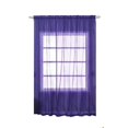 thumbnail image 2 of Efavormart 2 Panels Purple Sheer Organza Window Drapery with Rod Pocket Window Treatment Curtain Panels - 52"x 108", 2 of 9