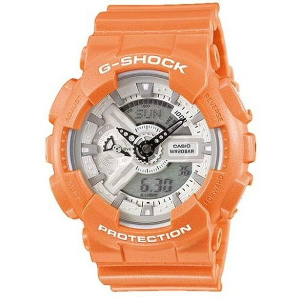 Casio - G-Shock Orange Watch GA110SG-4A - Walmart.com - Walmart.com