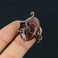 thumbnail image 3 of Natural Strawberry Quartz Gemstone Handmade Copper Wire Wrap Ring Size 7, 3 of 4
