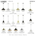 thumbnail image 4 of 41179-03-Livex Lighting-Geneva - 1 Light Pendant-15 Inches Tall and 15.25 Inches Wide-White/Brushed Nickel Finish, 4 of 14