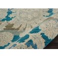 thumbnail image 4 of Nourison India House Damask Ivory/Teal Area Rug, 4 of 4