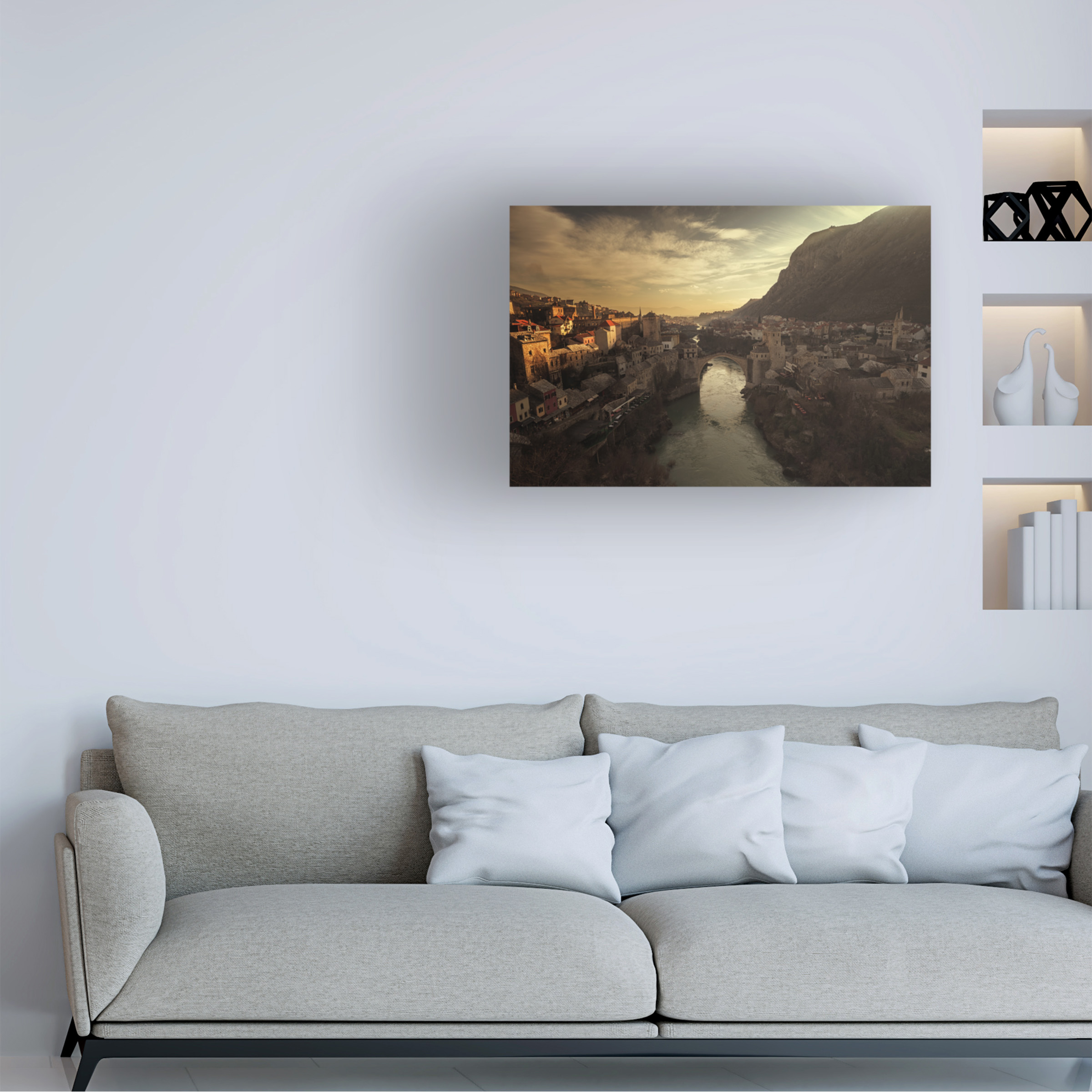 Bez Dan 'Mostar' Canvas Art