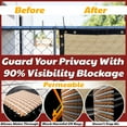 thumbnail image 3 of Amgo Custom Made 6' x 84' Beige Fence Privacy Screen Windscreen with Bindings & Grommets, Heavy Duty for Commercial and Residential, 90% Blockage, Cable Zip Ties Included (We Customize), 3 of 9