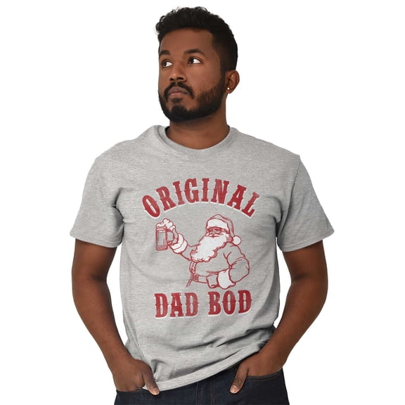 Funny Christmas Santa OG Dad Bod Men's Graphic T Shirt Tees Brisco Brands M