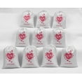 thumbnail image 5 of Darling Souvenir White Heart Wedding Favor Custom Party Supplies Favor Bags Gift Pouches 15 Pieces, 5 of 5