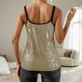 thumbnail image 3 of SNKSDGM 4Th of July Ladies Tank Tops Women's Plus Women Summer Shirts Womens Metallic Top Party Club Glitter Tanks Tops, 3 of 5