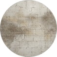 thumbnail image 2 of Addison Rugs Mayfield Premium Machine Washable Transitional Geometric Beige Round Rug, 8' x 8', 2 of 6