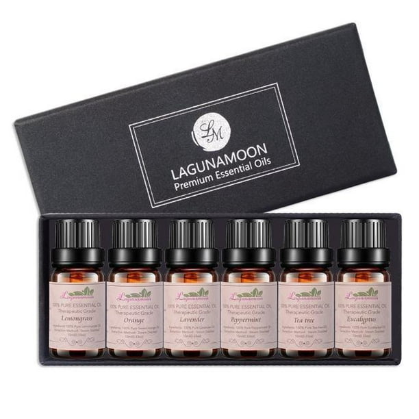 LAGUNAMOON™ Top 6 Aromatherapy Essential Oils Gift Set, 100 Pure