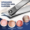 thumbnail image 5 of Amaopus 5 Pcs Toenail Clippers Set, Heavy Duty Large Toe Nail Clippers for Men, Thick Nails with Wide Opening, Sharp Ingrown Toenail Clippers, Nail Cutter Long Handle with Slanted Curved Blade, 5 of 8