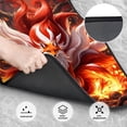 thumbnail image 3 of Sikiie Red Leaf Flame Fox Car Foot Mat Set of 4 Pieces Basics Universal Fit Rubber Carpet Floor Mats For Car SUV Van & Truck, 26.8"L x 17.3"W (Front), 13"L x 17.3"W(Rear), 3 of 6