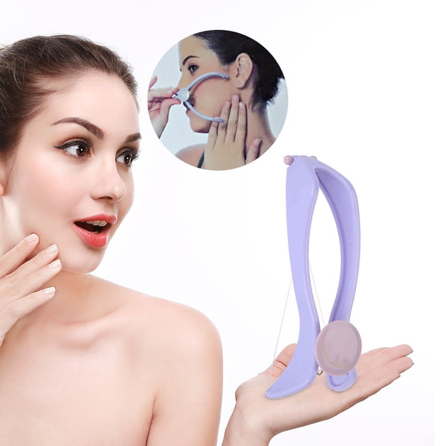 Facial Hair Epilator Threading Hair Epilator Facial Hair Threading Removal Facial Hair Removel Hair Removing Epilator With 10 Cotton Lines Blister Pack
