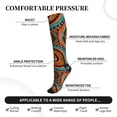 thumbnail image 4 of Picia African Tribal Style Printed Sports Compression Socks - 15-20mmHg Graduated Compression, High-Performance Soft and Breathable Socks for Men and Women, 4 of 5