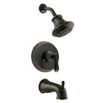 Design House 525774 Madison Traditional Bath and Shower Trim with 3-Function Shower Head, Single-Handle Faucet, Escutcheon and Valve for Bathroom, Oil Rubbed Bronze