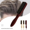 thumbnail image 3 of Cepillo para Alisar el Cabello, Cepillo de Pelo de , para Mujeres y Hombres, Cepillo de Pelo, Cepillo de Barba de Peluquero, Rojo Oscuro, 3 of 5