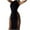 Black, variant on Women's Sexy High Slit Cocktail Dress - Casual Club Night Party Wear, Black, S
