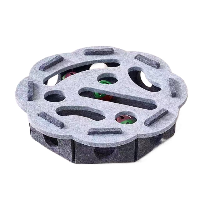 Billuyoard Juguete de ejercicio para gatos con forma de laberinto, caja de rompecabezas de fieltro, seguro y duradero para gatos de interior, Juguetes para gatos tipo+4