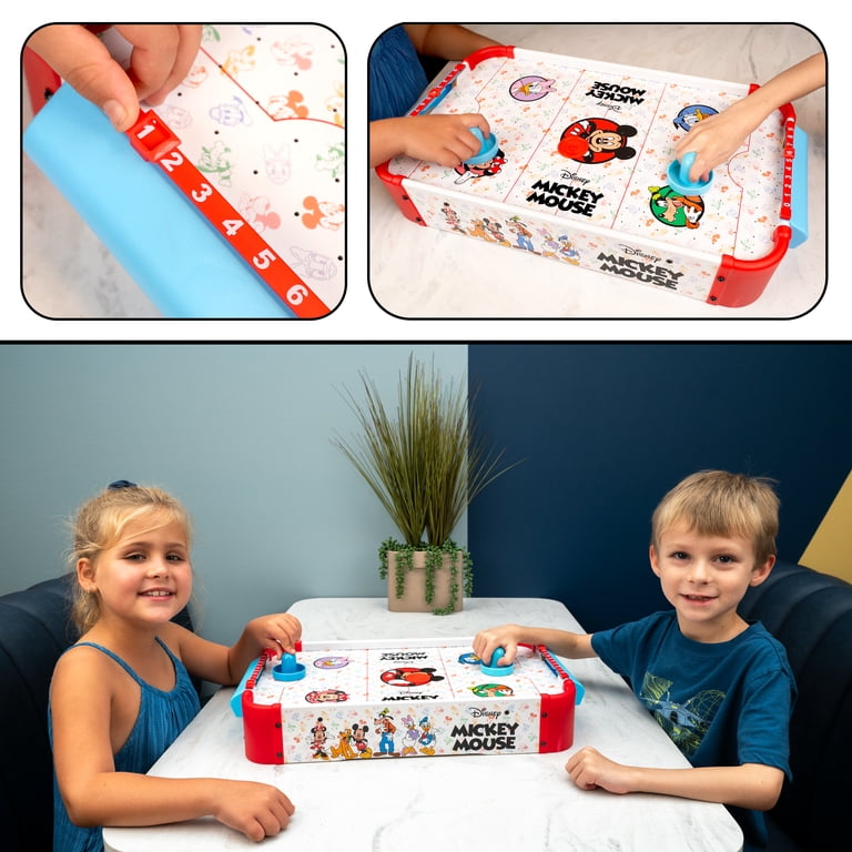 Mickey Mouse Electronic Tabletop Air Hockey (Wood), Kids Game
